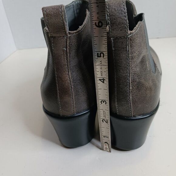 Alegria Chelsea Gray Leather Women's 38 US size 8M Boot - Picture 11 of 12